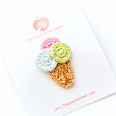 Ice Cream Crochet Clip
